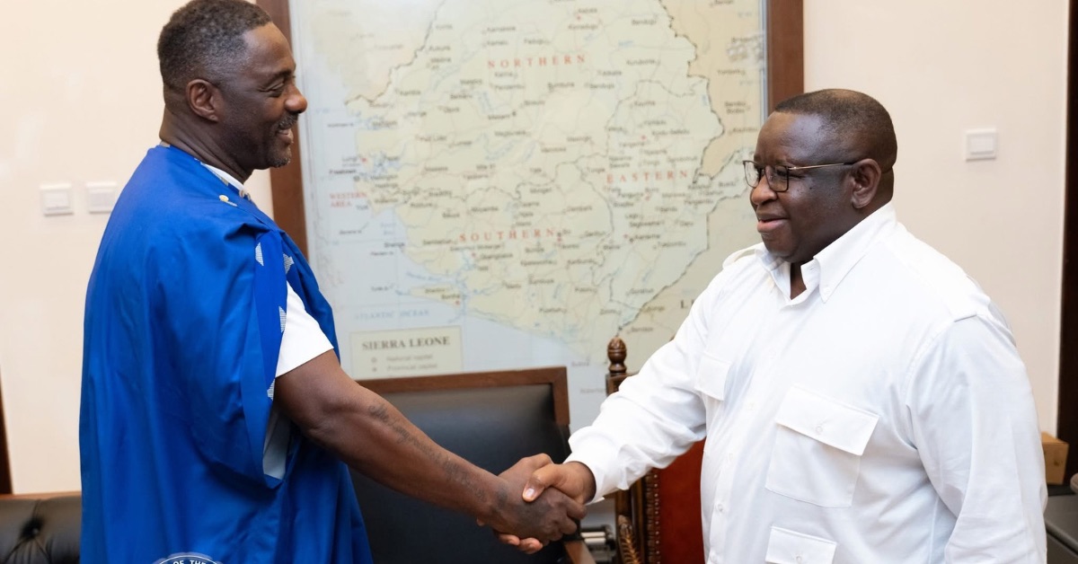 President Bio Celebrates Partnership With Idris Elba to Transform Bonthe Island