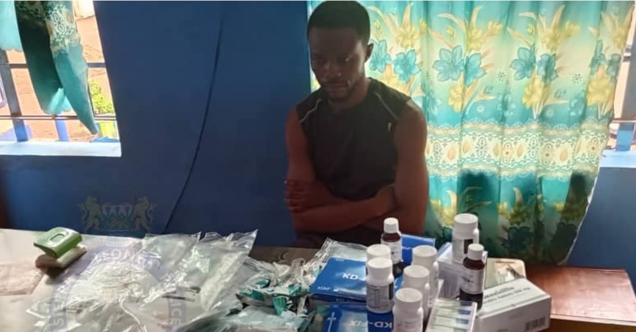 Police Arrest Pharmacy Technician Over Alleged Theft of Free Healthcare Drugs in Kambia 
