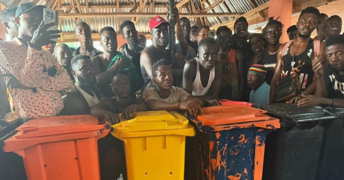 Hon. Aaron Koroma Supports Mile 91 Clean-Up Initiative With Trash Cans