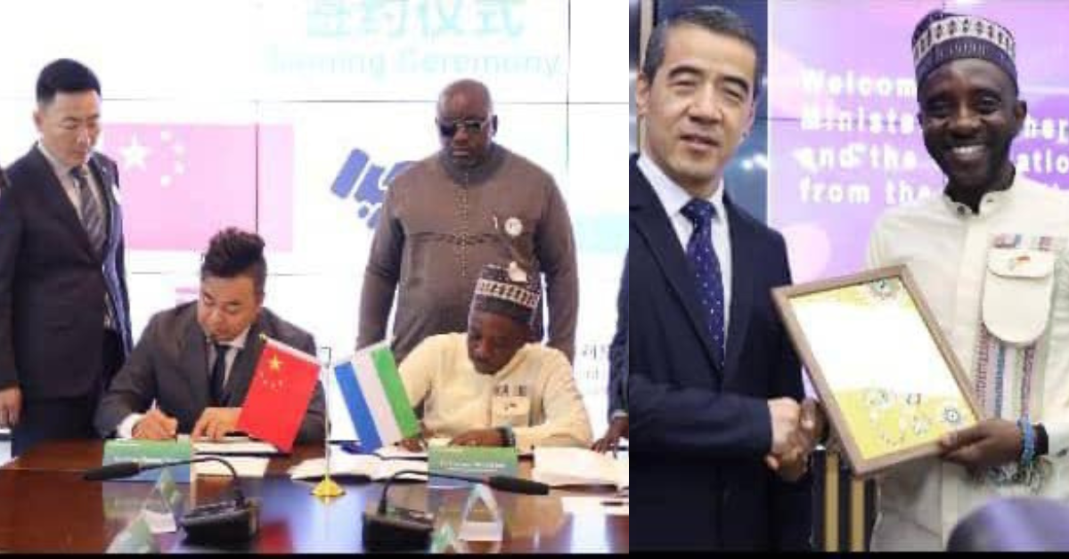Information Minister Chernor Bah Signs $5M Deal with Chinese Firm to Modernize Government Printing Press