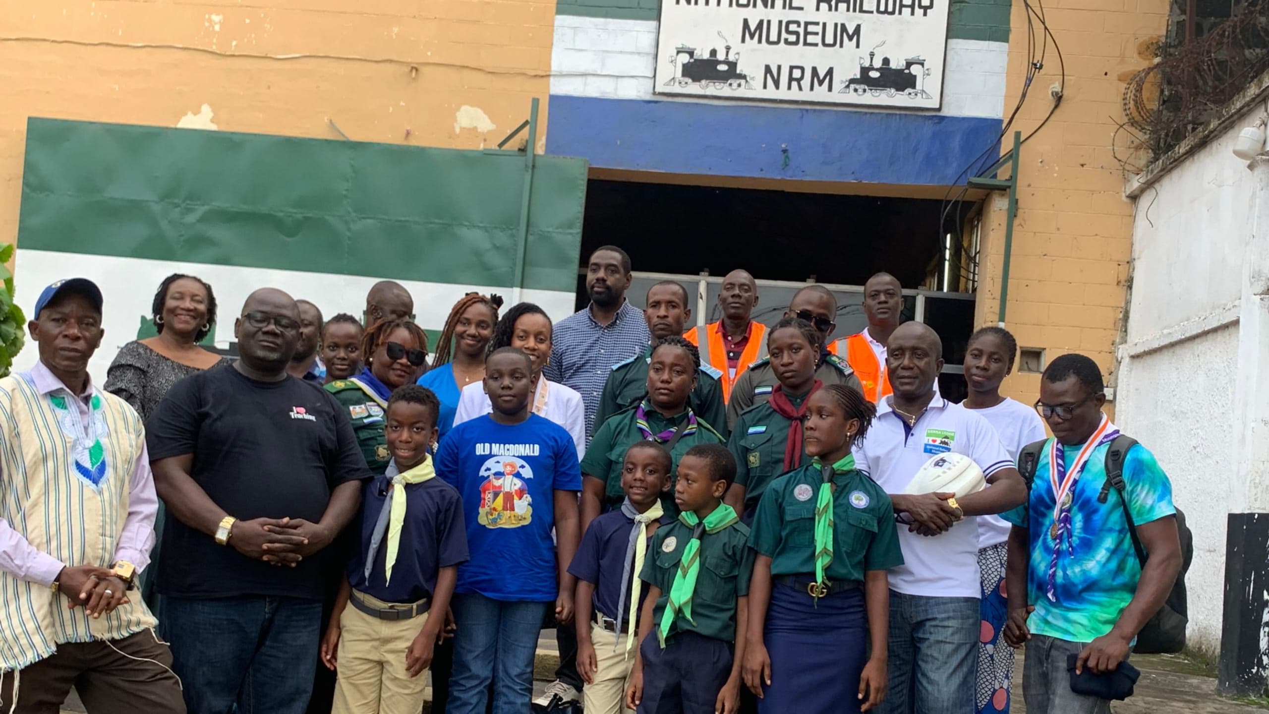 Chidi Blyden And Family Visit Train Museum in Freetown