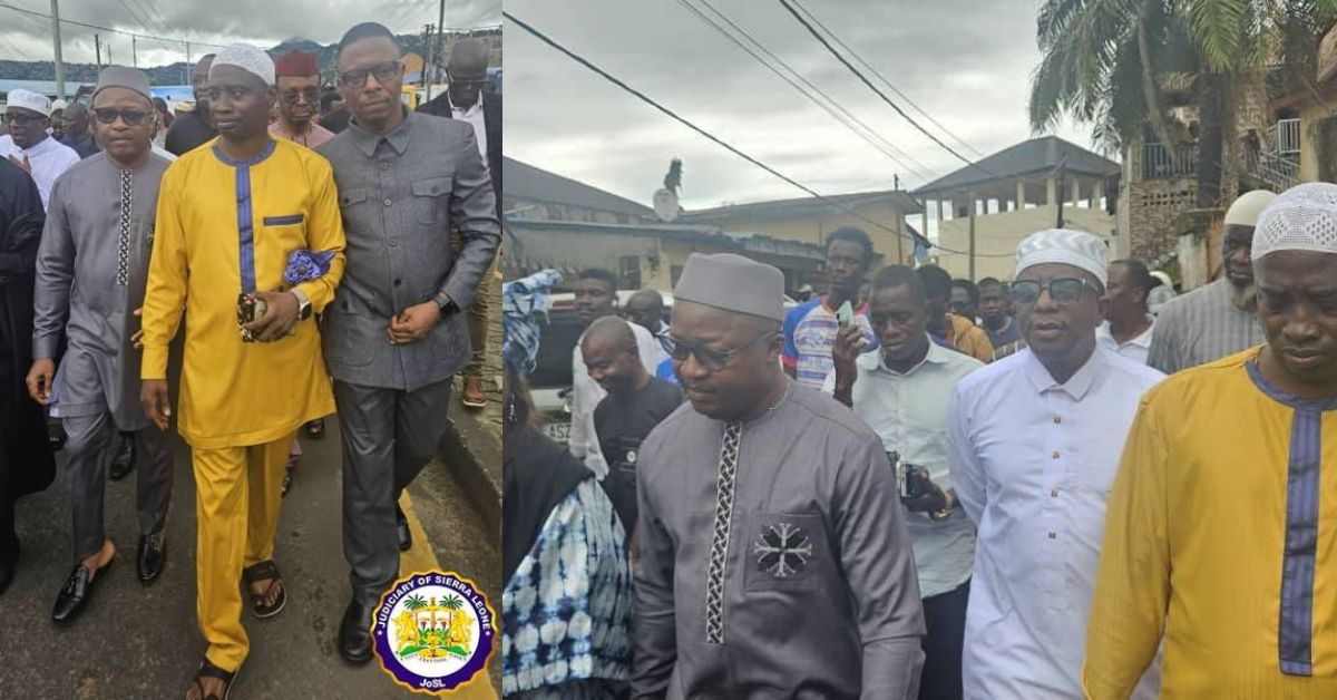 Chief Justice Komba Kamanda Attends Burial of Late Colleague, Justice Binneh-Kamara