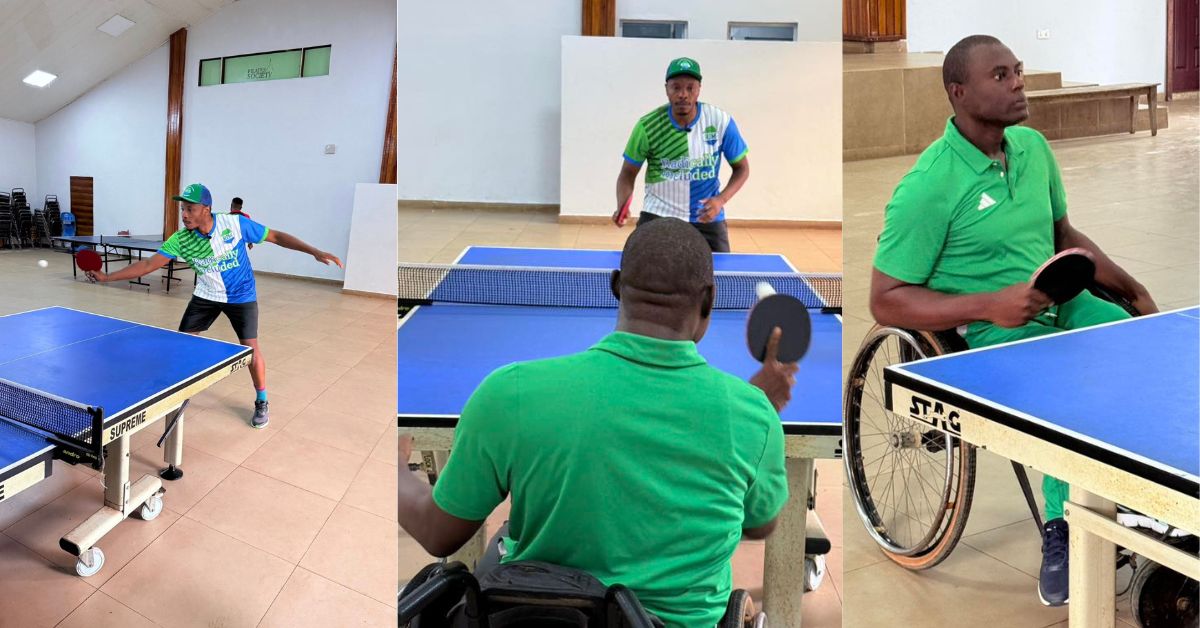 Chief Minister Sengeh Highlights Radical Inclusion in Table Tennis Match With Paralympian