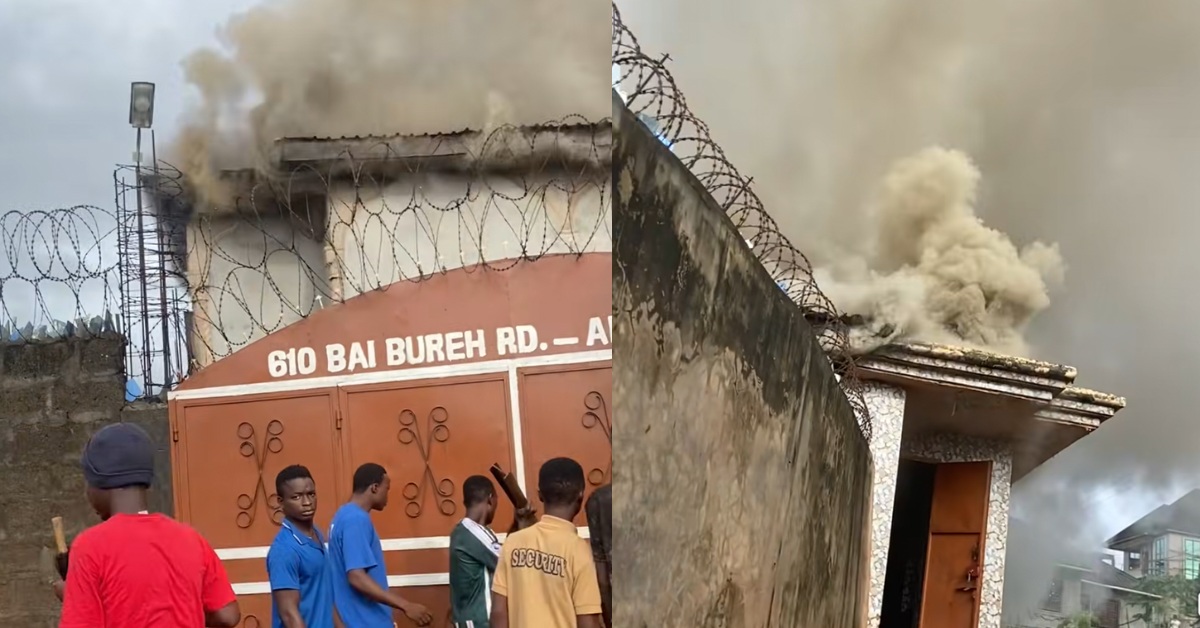 Fire Destroys Residential Building in Allen Town