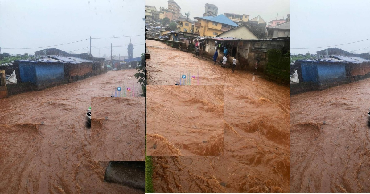 Severe Flooding Hits Kroo Bay Community After Heavy Downpour, Damaging Homes and Properties
