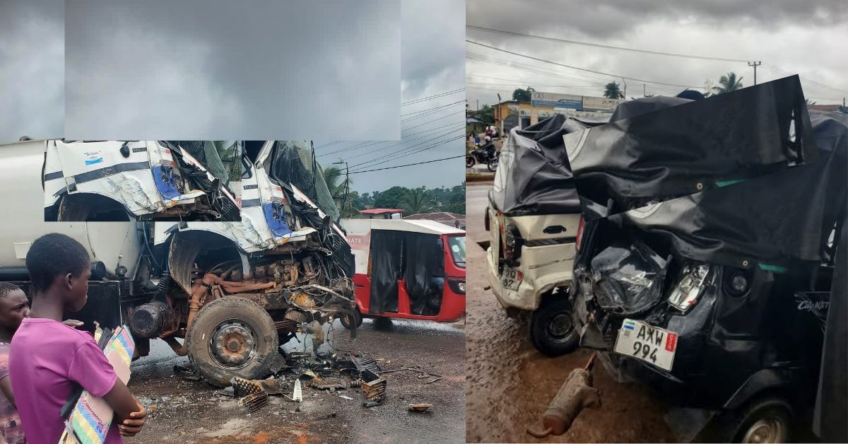 Serious Road Accident Involving Fuel Tanker and Kekehs Reported in Waterloo