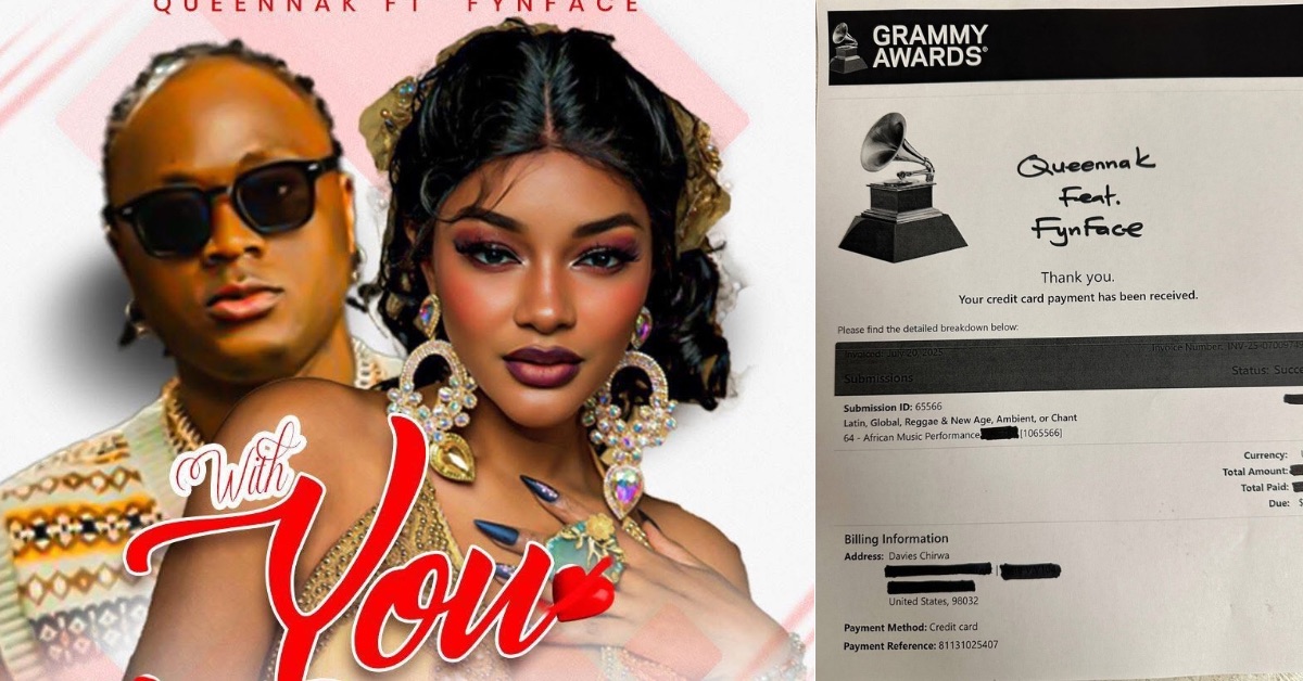Queenak and Fynface’s “With You” Accepted for Grammy Awards 2025 Submission