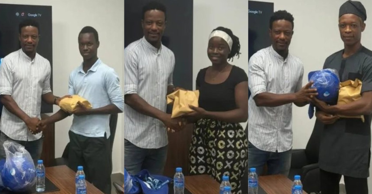 Mohamed Kallon Presents Prizes to Grafton Springs Water Challenge Winners