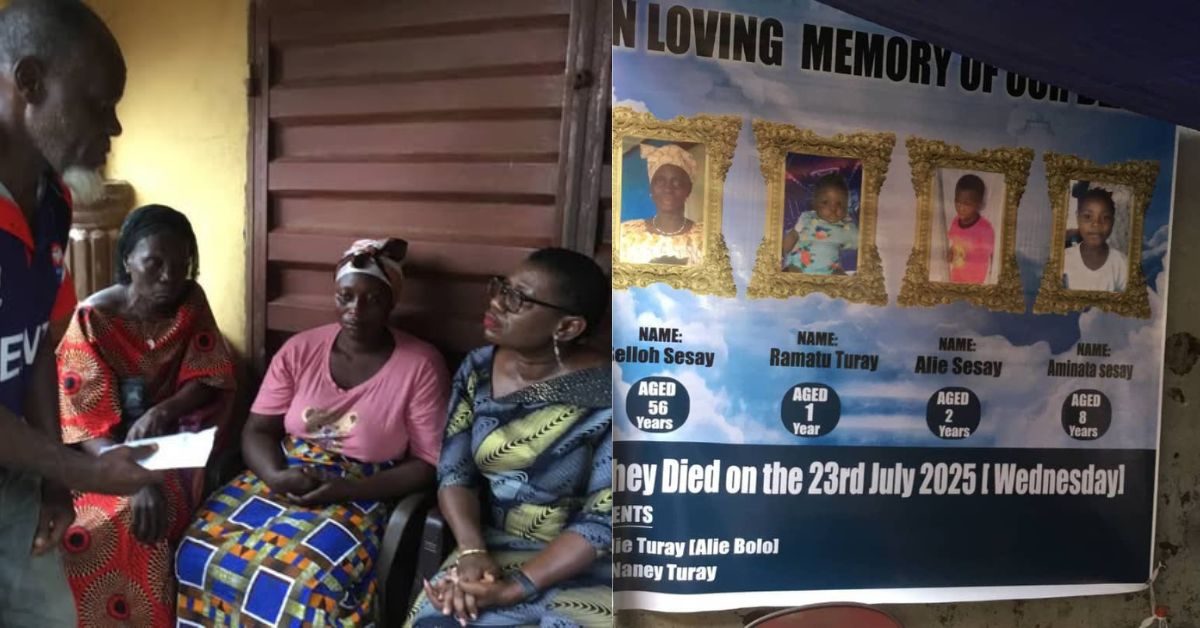 Freetown Mayor, Yvonne Aki-Sawyerr Mourns with Family of Flood Victims