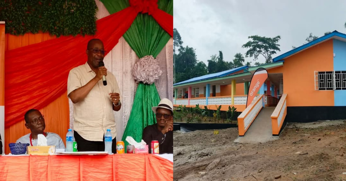 Government and Orange Foundation Commission ECD School in Sarguehun, Pujehun District