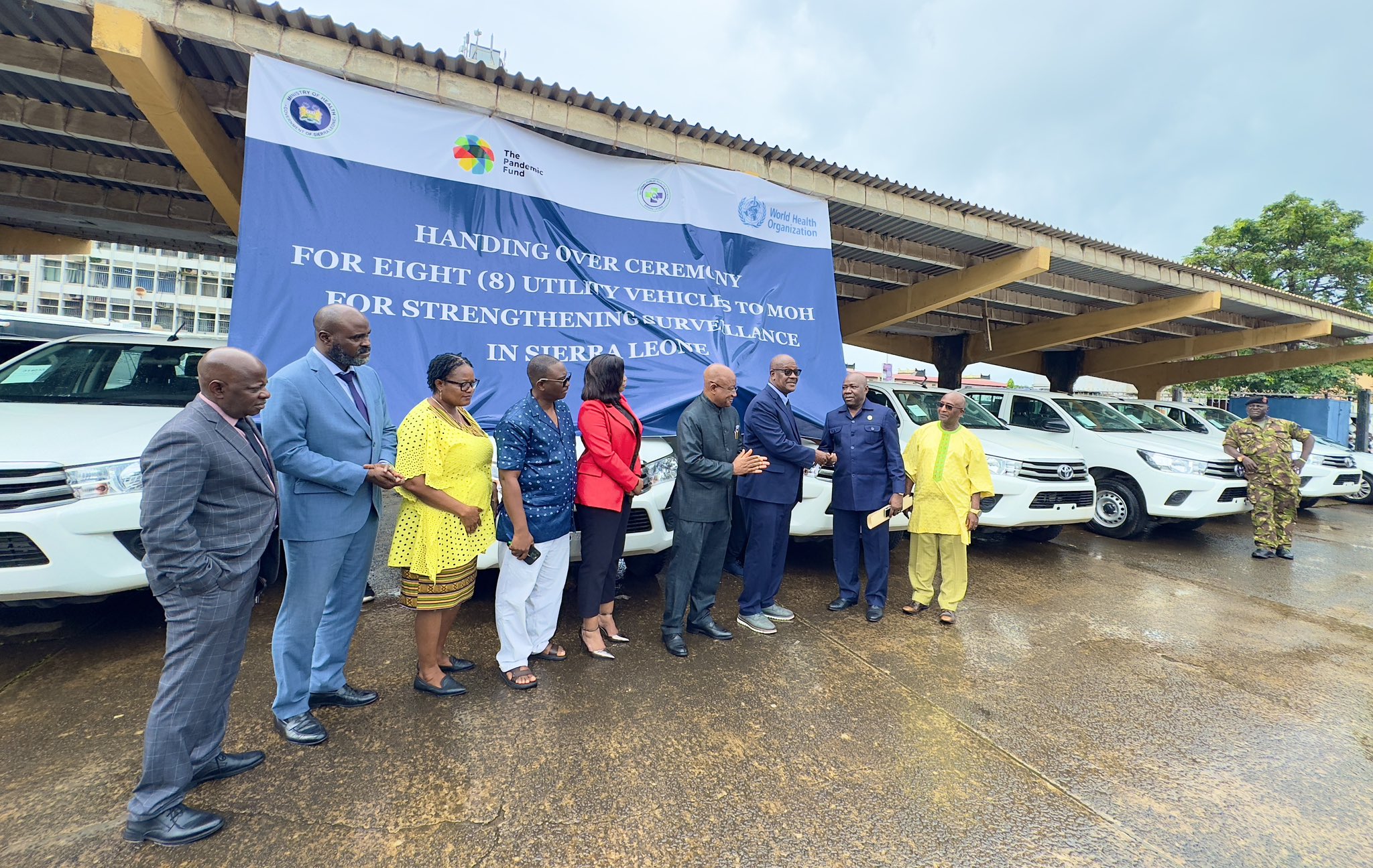 WHO Boosts Sierra Leone’s Mpox Response with Eight Surveillance Vehicles