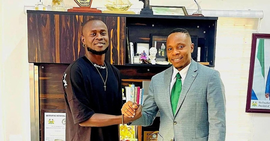 Musa Tombo Visits Chief Minister David Sengeh Ahead of Signing With Tunisian Club