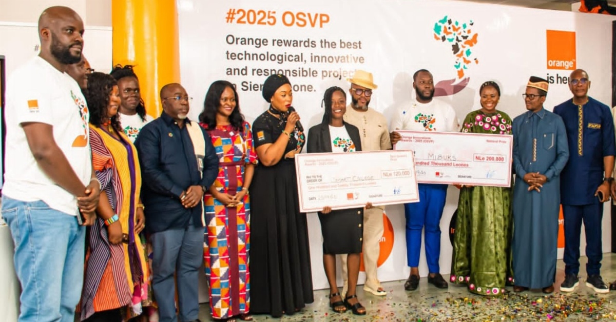 Orange Concludes OSVP 2025, Awards Over NLe 300,000 to Top Innovators