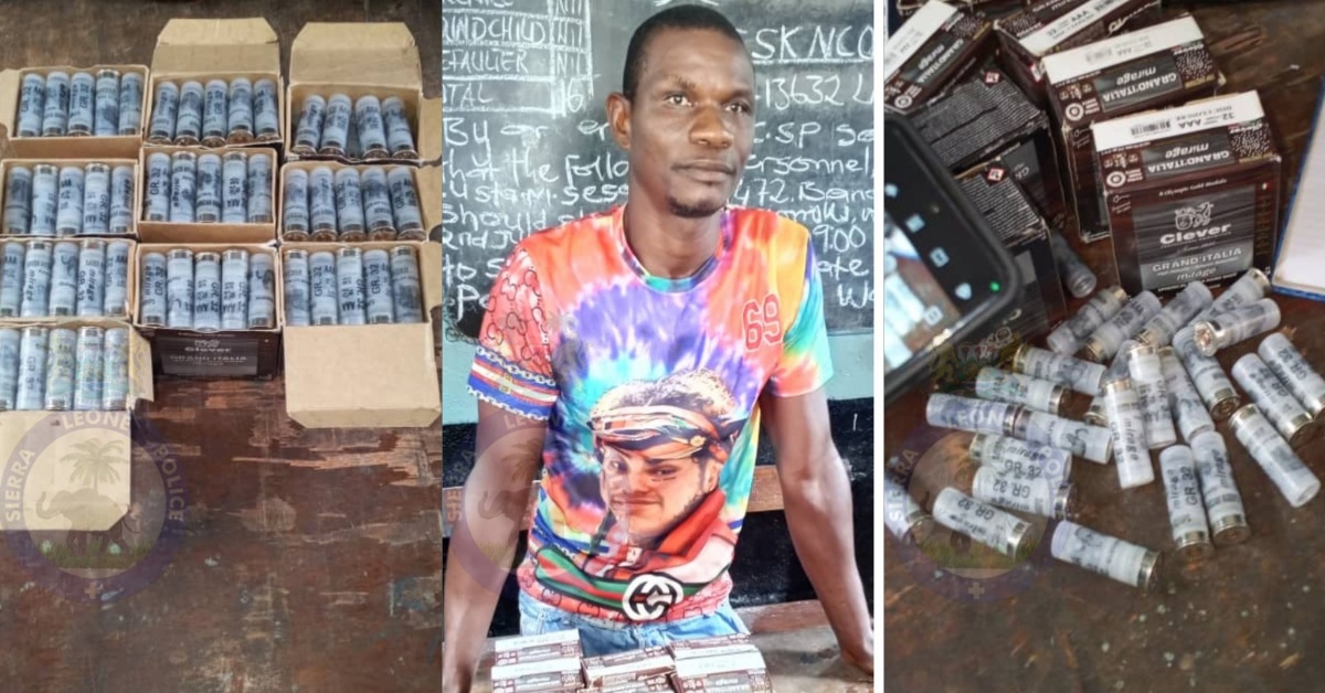 Police Intercept 250 Shotgun Cartridges in Port Loko, Launch Manhunt for Owner
