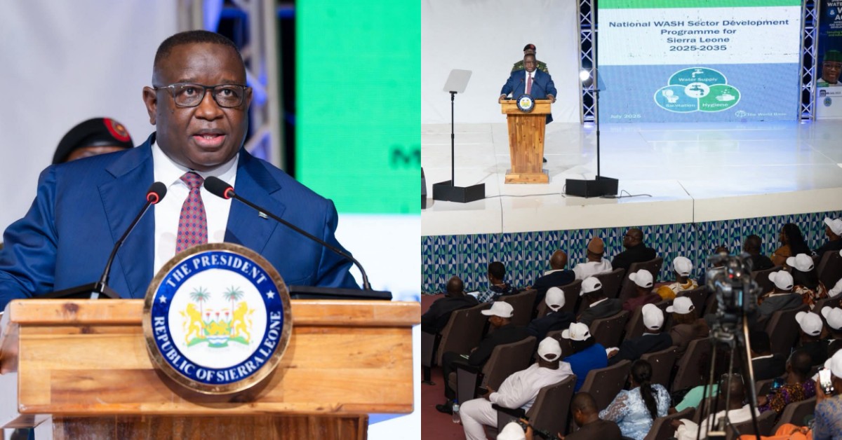 President Bio Launches National Program to Improve Water, Sanitation, and Hygiene