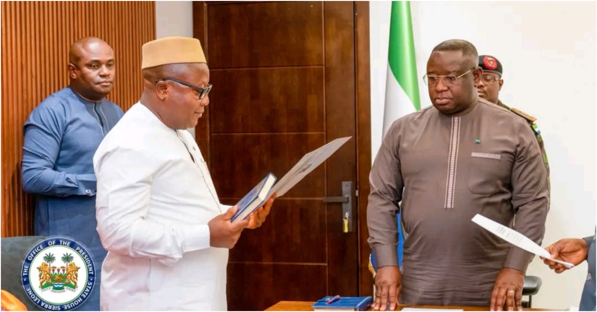 President Bio Swears In New Electoral Commissioner for Eastern Region