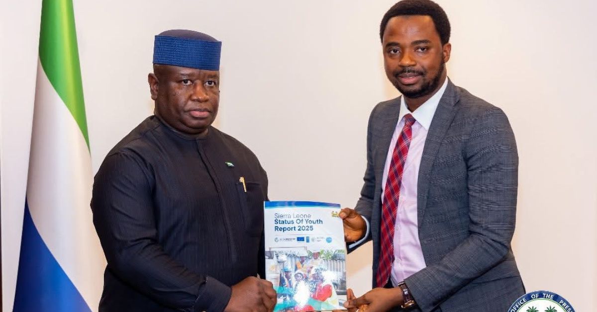 President Bio Receives 2025 Status of Youth Report, Reiterates Commitment to Youth Empowerment