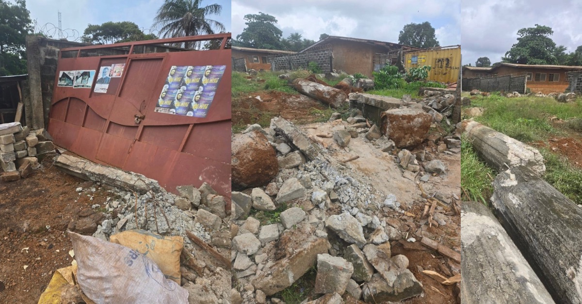 Krio Descendants Union Outraged as RSLAF Allegedly Demolishes Building Site in Murray Town