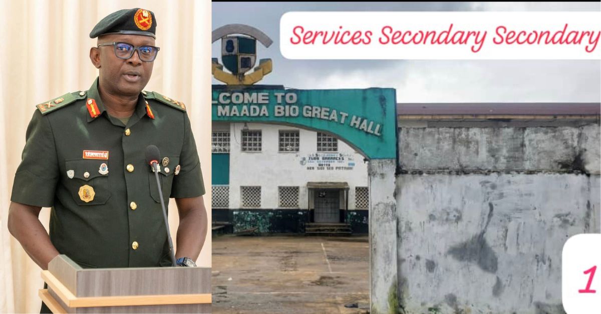 RSLAF Denies Rumors of Planned Demolition of Services Secondary School