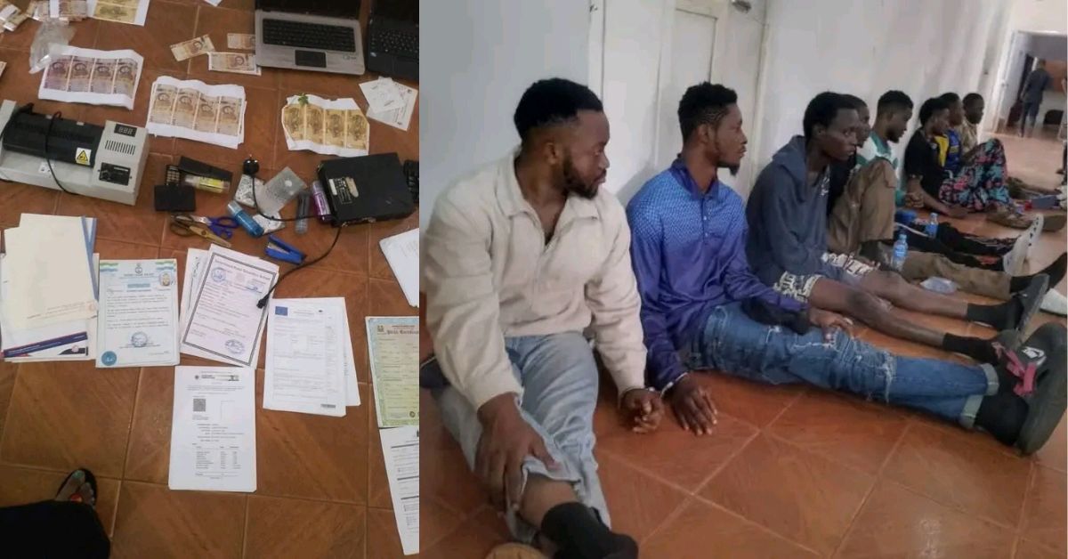 10 Suspected Armed Robbers Arrested in Freetown With Fake Bank Notes, Other Counterfeit Documents
