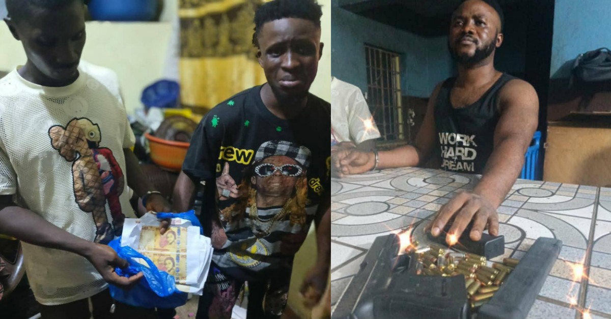 Police Arrest Three Suspects in Rokupa and Red Pump with Fake Money and Loaded Gun