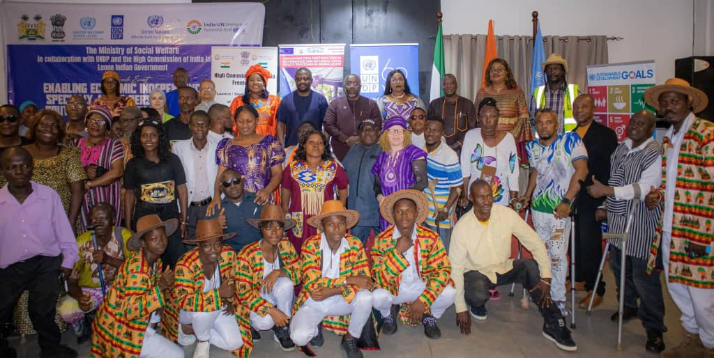 UNDP Launches Project to Promote Economic Independence for Persons with Disabilities in Sierra Leone