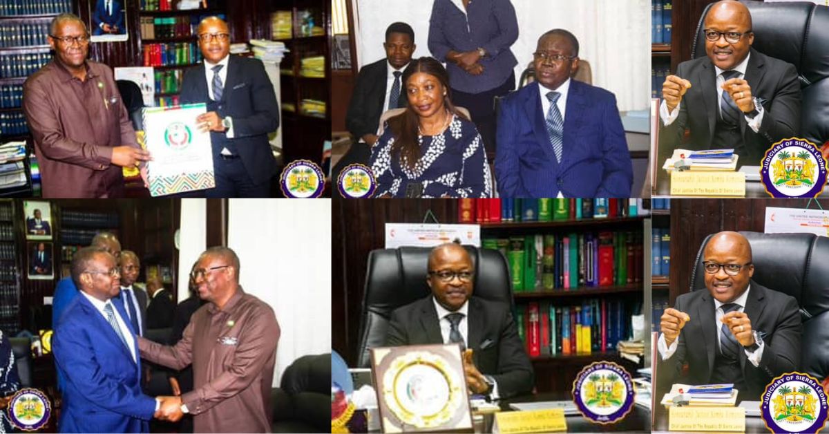 Chief Justice Komba Kamanda Welcomes ECOWAS Court Delegation on Official Visit to Sierra Leone