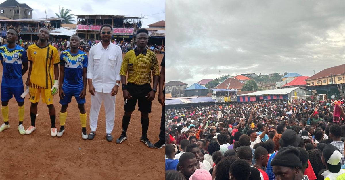 Youth Affairs Minister Sannoh Inspires Thousands at Community Football Match