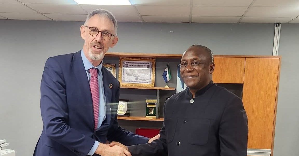 Outgoing Irish Ambassador Pays Farewell Visit to Dr. Kandeh Yumkella