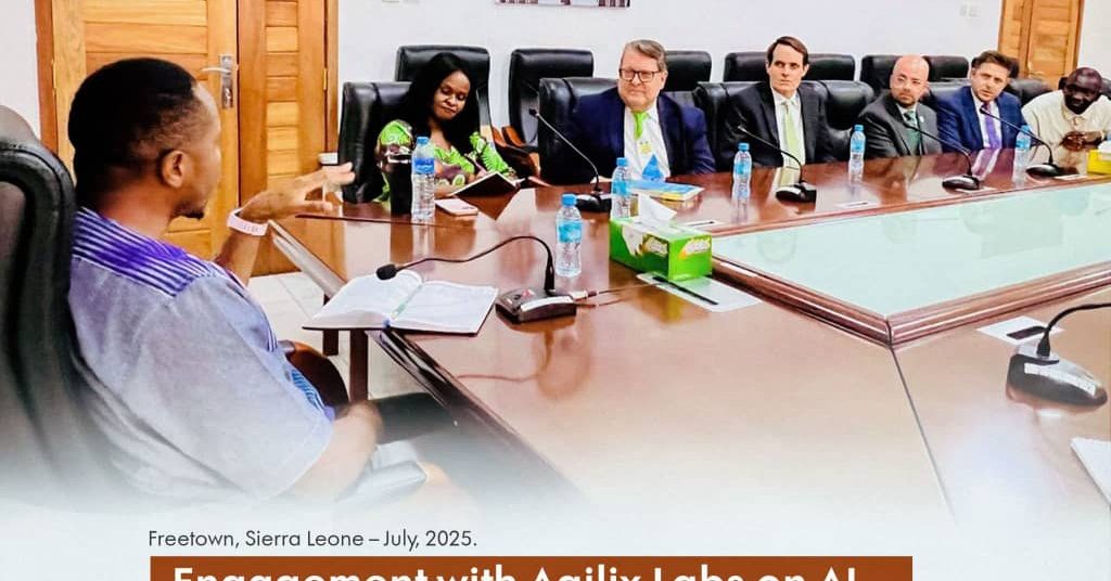 Chief Minister Sengeh Engages Agilix Labs on AI in Sierra Leone Education