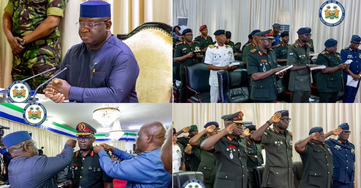 President Bio Decorates New Chief of Defense Staff And Senior Military Officers