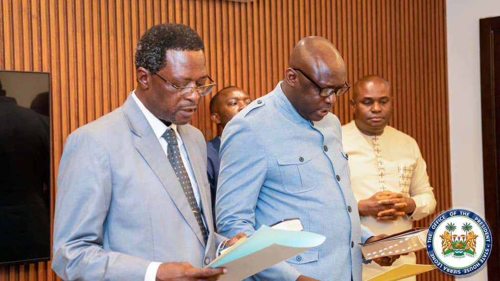 President Bio Swears in Two New Deputy Ministers Into Office