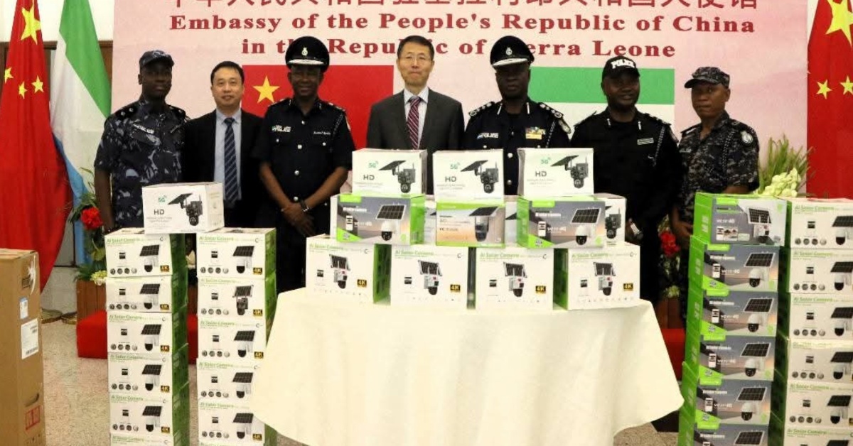 Chinese Embassy Donates Surveillance Equipment to Sierra Leone Police to Boost “Safe City” Project