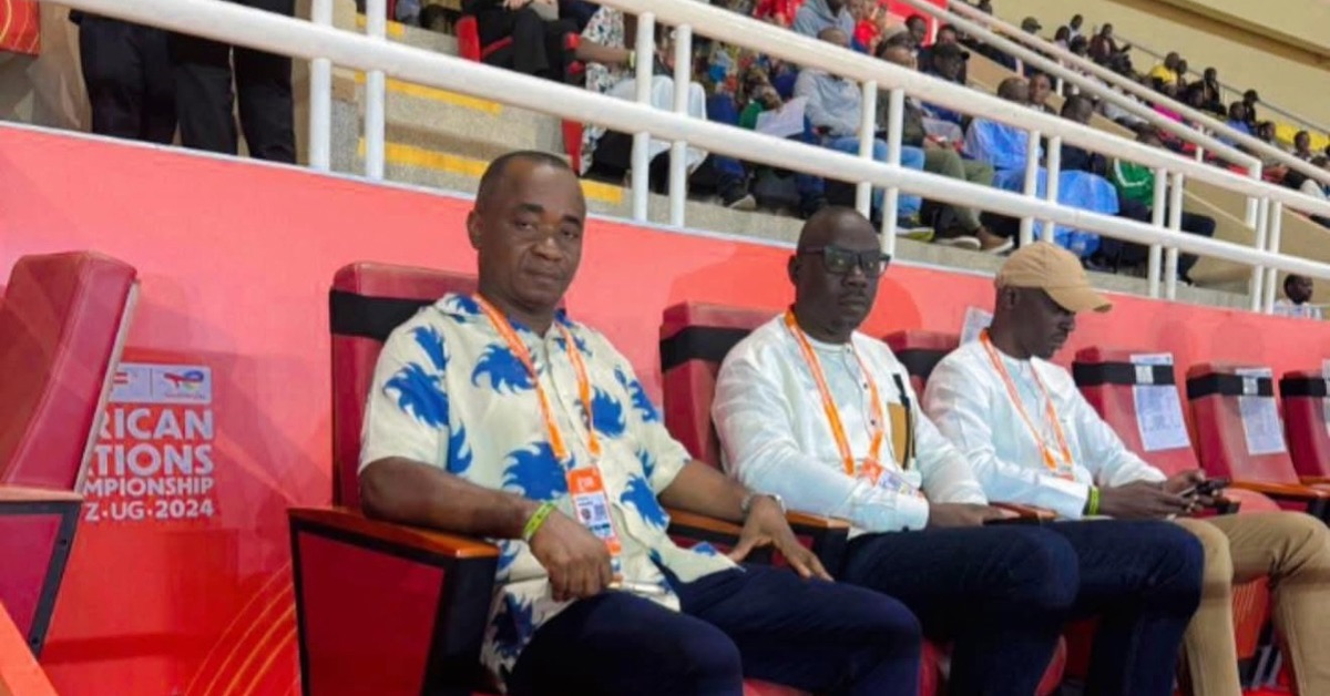 SLFA President Babadi Kamara Joins Football Leaders at CHAN Semi-Final in Uganda