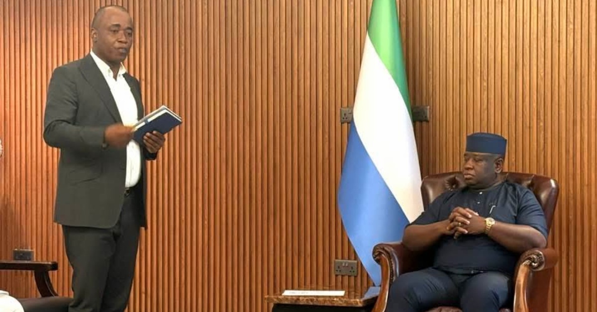 SLFA President Babadi Kamara Presents Bold Vision to President Bio