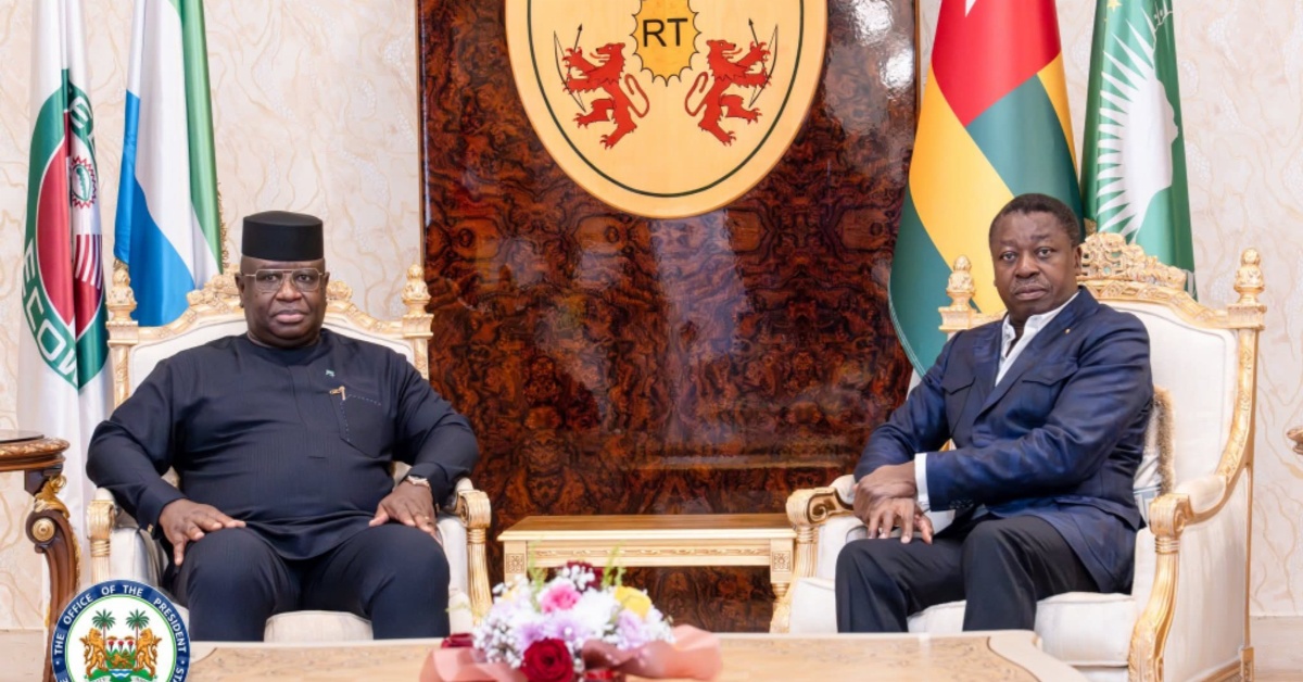 President Bio Meets Togo’s President to Bolster Regional Cooperation and ECOWAS Integration
