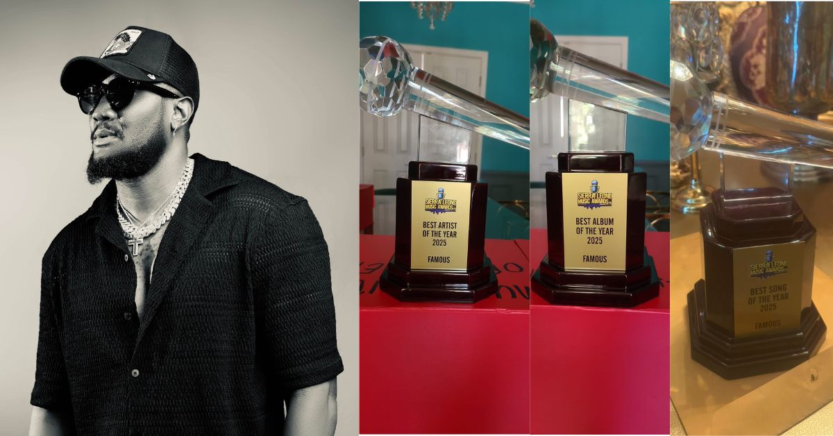 Famous Dominates Sierra Leone Music Awards 2025 in the USA, Winning Best Music, Best Artist, and Best Album