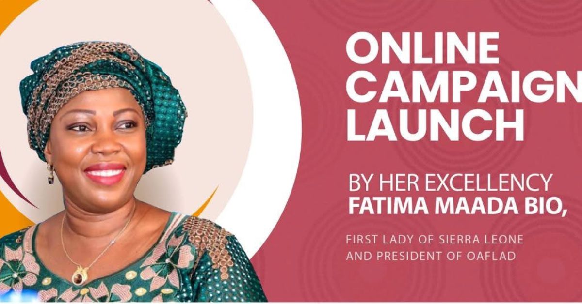 First Lady Fatima Maada Bio Launches Campaign to Empower Women and Girls Against Climate Change