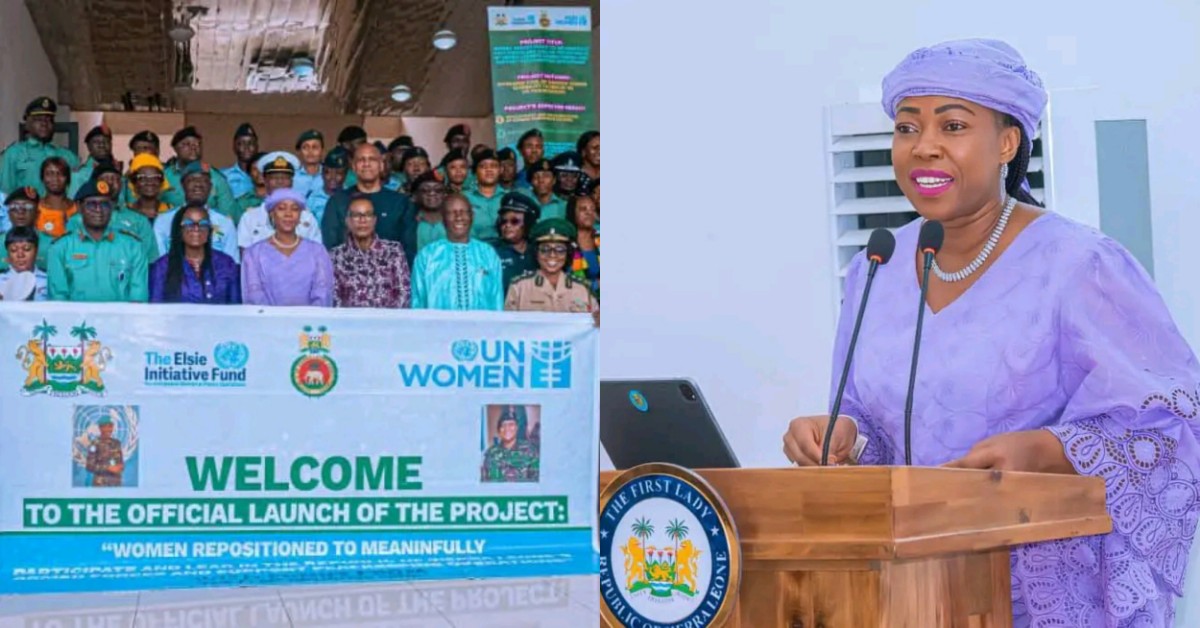 First Lady Fatima Bio Launches Elsie Initiative Fund to Support Uniformed Women in Peacekeeping