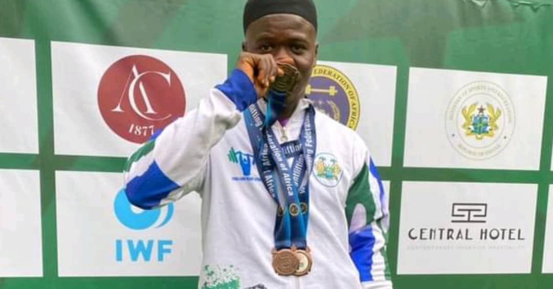 Sierra Leone’s Francis Kondeh Wins Historic Medals in Weightlifting at African Junior & Youth Championships
