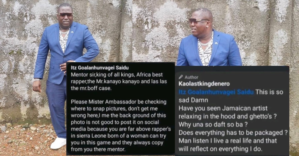 Kao Denero Replies Die-Hard Fan Who Criticized His Photo Background