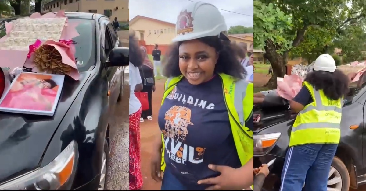 Parents Surprise Daughter With Car and NLe50,000 After Sign Out from Milton Margai University