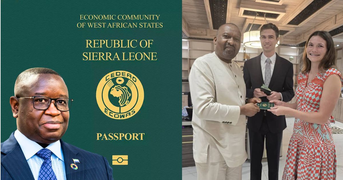 Sierra Leone Government Grants Free Passport And Citizenship to Foreigners Investing in Country