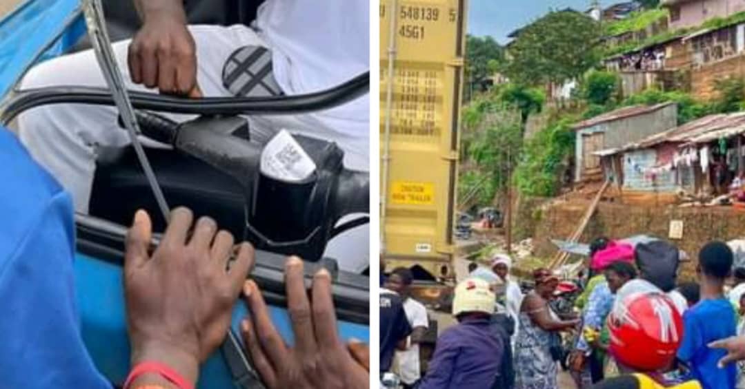 Kekeh, Container Truck Collide on Model New Road, Several Injured