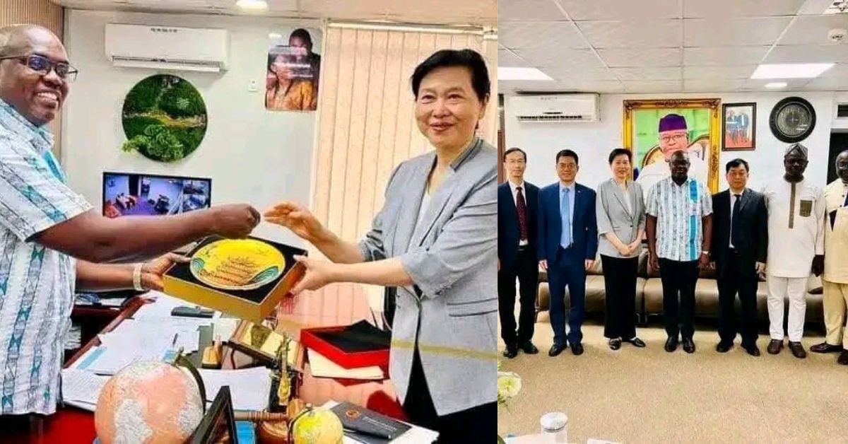 Speaker of Parliament Segepoh Thomas Hosts Chinese Delegation to Strengthen Legislative Cooperation