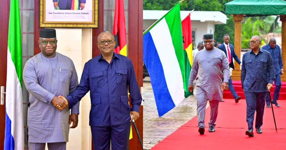 President Bio Visits Guinea-Bissau to Discuss Regional Cooperation with President Embaló