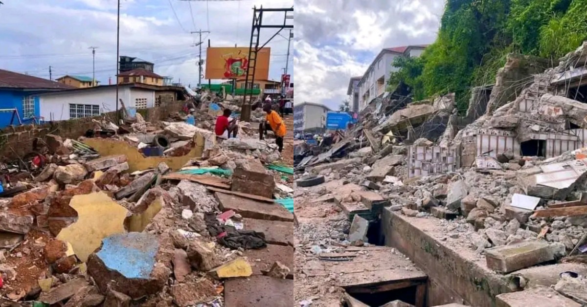 SLRA Demolishes Structures at Dwazark Junction for Road Improvements