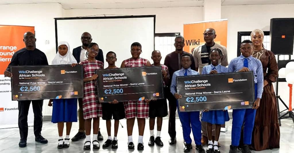 Orange Foundation Sierra Leone Awards Schools for Excellence in Wiki Challenge
