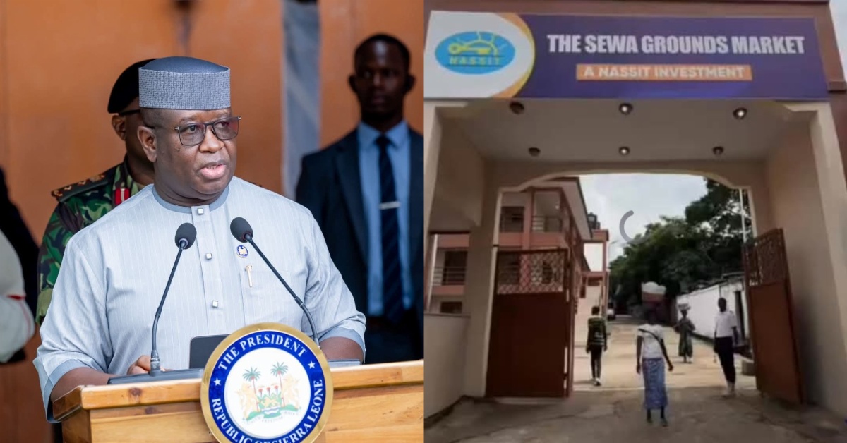 President Bio Reduces Stall Rent at New Sewa Ground Market by 50%