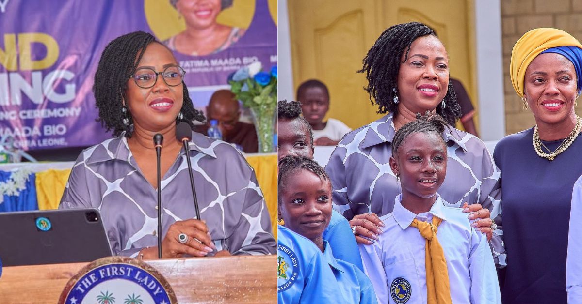 First Lady Encourages Girls to Pursue Their Goals Without Distraction at Olive B Academy Opening